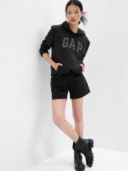 Gap Bluza 796099-01 Czarny Regular Fit. Czarne bluzy GAP, xl, bez wzorów, z bawełny, bez kaptura. Za 149.99 zł.