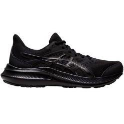 Buty do biegania Asics Jolt 4 1012B421 001 czarne. Czarne buty do biegania bez wzorów, z materiału, bez zapięcia, do biegania. Za 410.41 zł.