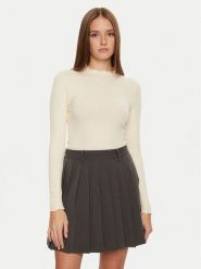 JDY Bluzka Fransiska 15228065 Écru Slim Fit. Bluzki JDY, m, bez wzorów, z wiskozy, bez kołnierzyka, bez ramiączek. Za 49.99 zł.