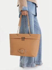 Nine West Torebka EO-Luvia-LDA8442 Beżowy. Brązowe shopper bag Nine West, bez wzorów, z materiału, bez dodatków. Za 155.99 zł.
