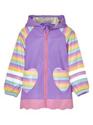 Playshoes Płaszcz przeciwdeszczowy w kolorze fioletowym rozmiar: 140. Różowe płaszcze Playshoes, bez wzorów, bez kaptura. Za 123.45 zł.