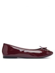 Tommy Hilfiger Baleriny Th Charm Patent Ballerina FW0FW09481 Bordowy. Czerwone baleriny Tommy Hilfiger, bez wzorów, z lakierowanej skóry, bez obcasa, bez zapięcia. Za 409.99 zł.