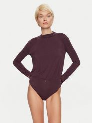 Emporio Armani Underwear Body 164880 4F221 05093 Fioletowy Regular Fit. Fioletowe body i gorsety Emporio Armani Underwear, bez wzorów, z wiskozy, bez ramiączek. Za 299.99 zł.