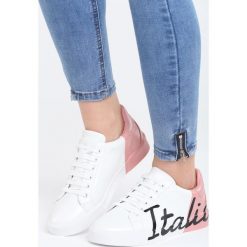 Biało-Różowe Buty Sportowe Girls Go Bad. Buty sportowe lifestyle marki Born2be. Za 39.99 zł.