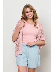 &Co Woman Kardigan "Beki" w kolorze jasnoróżowym rozmiar: 3XL. Różowe swetry &Co Woman, xl, bez wzorów, ze splotem, bez ramiączek. Za 166.10 zł.