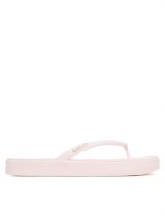 Crocs Japonki Miami Square Flatform Flip 214161 Różowy jasny. Czerwone japonki Crocs, bez wzorów, z tworzywa sztucznego. Za 179.99 zł.