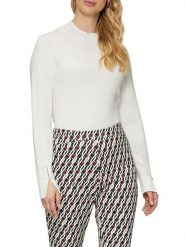 S.Oliver Sweter w kolorze białym rozmiar: 42. Białe swetry S.Oliver, s, bez wzorów, bez ramiączek. Za 108.99 zł.