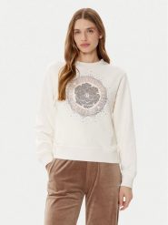 Guess Bluza W5RQ05 K7EX1 Écru Regular Fit. Bluzy Guess, xs, z aplikacjami, z bawełny, bez ramiączek, bez kaptura. Za 209.99 zł.