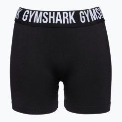 Spodenki treningowe damskie Gymshark Fit. Czarne szorty sportowe Gymshark, bez wzorów, na fitness i siłownię. Za 84.99 zł.
