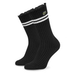 Skarpety długie Lacoste. Czarne skarpetki Lacoste, bez wzorów. Za 159.99 zł.