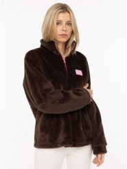 Zwillingsherz Bluza polarowa w kolorze brązowym rozmiar: XL. Brązowe bluzy bez kaptura Zwillingsherz, xl, bez wzorów, z polaru, bez kaptura. Za 139.95 zł.
