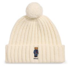 Czapka Polo Ralph Lauren. Brązowe czapki zimowe Polo Ralph Lauren, bez wzorów. Za 389.99 zł.
