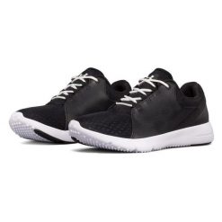 Buty treningowe damskie Under Armour Squad. Czarne buty treningowe Under Armour, bez wzorów, bez zapięcia, na fitness i siłownię. Za 259.00 zł.