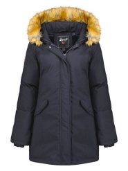Geographical Norway Parka "Dinasty" w kolorze granatowym rozmiar: L. Niebieskie płaszcze Geographical Norway, l, bez wzorów, bez kaptura. Za 225.05 zł.