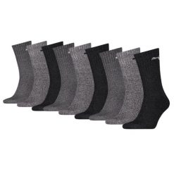 Skarpety sportowe Puma Antracyt/Szary 9 par. Szare skarpetki sportowe Puma, bez wzorów, z bawełny, do biegania. W wyprzedaży za 190.92 zł.