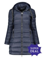 Geographical Norway Kurtka pikowana w kolorze granatowym rozmiar: M. Niebieskie kurtki Geographical Norway, m, bez wzorów, bez kaptura. Za 257.92 zł.