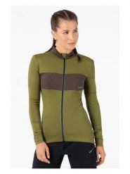 Super.natural Koszulka kolarska "Gravier" w kolorze khaki rozmiar: L. Brązowe t-shirty sportowe super.natural, l, bez wzorów, z materiału, bez ramiączek, rowerowe. Za 260.99 zł.