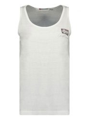 Geographical Norway Top "Jupette" w kolorze białym rozmiar: XL. Białe topy Geographical Norway, xl, bez wzorów, z bawełny, bez kołnierzyka, bez ramiączek. Za 39.68 zł.