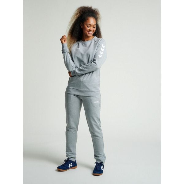 Bluza do piłki ręcznej damska Hummel Go Cotton Sweatshirt Woman. Szare bluzy Hummel, s, bez wzorów, sportowe, bez ramiączek, bez kaptura. Za 134.00 zł.