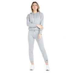Bluza z bawełna z kaptur na co dzień na siłownię. Zielone bluzy LEONE 1947 APPAREL, l, bez wzorów, z bawełny, sportowe, bez ramiączek, bez kaptura. Za 286.28 zł.