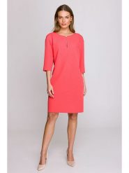 Stylove Sukienka w kolorze czerwonym rozmiar: L. Czerwone sukienki Stylove, na co dzień, l, bez wzorów, bez kołnierzyka, bez ramiączek, midi, proste. Za 240.95 zł.