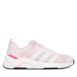 Buty na siłownię adidas. Czerwone buty treningowe adidas, bez wzorów, bez zapięcia, na fitness i siłownię. Za 399.99 zł.