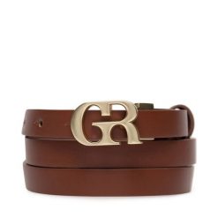 Pasek Damski GINO ROSSI. Brązowe paski Gino Rossi, bez wzorów. Za 79.99 zł.
