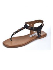 INUOVO Skórzane sandały w kolorze czarnym rozmiar: 37. Czarne sandały Inuovo, bez wzorów, klasyczne, z otwartym noskiem, bez obcasa, bez zapięcia. Za 252.99 zł.