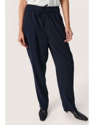 Soaked in Luxury Spodnie "Soaked in Luxury" w kolorze granatowym rozmiar: XL. Niebieskie spodnie materiałowe Soaked in Luxury, bez wzorów, z materiału. Za 96.37 zł.