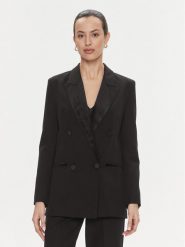 ViCOLO Marynarka TR0931 Czarny Regular Fit. Czarne marynarki i żakiety ViCOLO, m, bez wzorów, z syntetyku, bez ramiączek. Za 429.99 zł.