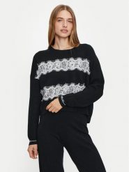Liu Jo Sport Sweter TF4220 MS63L Czarny Regular Fit. Czarne swetry Liu Jo Sport, l, bez wzorów, z syntetyku, sportowe, bez ramiączek. Za 259.99 zł.