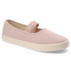 Różowe Tenisówki Big Star Modne Obuwie Damskie. Czerwone trampki BIG STAR, bez wzorów, z materiału, retro, bez zapięcia. Za 98.99 zł.