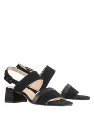 Högl Sandały "Sally" w kolorze czarnym rozmiar: 39. Czarne sandały Högl, bez wzorów, bez obcasa, na koturnie, bez zapięcia. Za 223.55 zł.