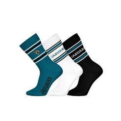 Skarpetki Jacksonville Jaguars (x3). Niebieskie skarpetki FANATICS, bez wzorów. Za 88.50 zł.