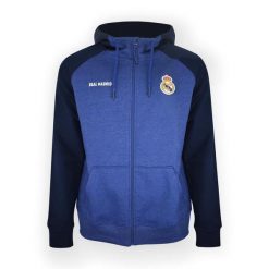 Granatowa bluza z kapturem Real Madryt. Niebieskie bluzy z kapturem Real Madrid, bez wzorów, z kapturem, do piłki nożnej. W wyprzedaży za 301.26 zł.
