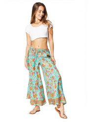 Aller Simplement Spodnie w kolorze turkusowo-pomarańczowym rozmiar: 38/40. Pomarańczowe spodnie materiałowe Aller Simplement, bez wzorów, z materiału. Za 56.99 zł.