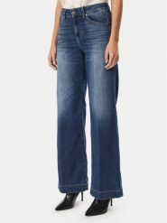 Liu Jo Jeansy UF6068 DS081 Granatowy Wide Leg. Niebieskie jeansy Liu Jo, bez wzorów, z bawełny. Za 729.99 zł.