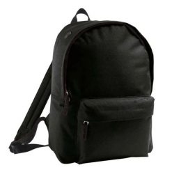 Plecak Rider Plain. Czarne plecaki SOL'S, bez wzorów, bez dodatków. Za 46.99 zł.