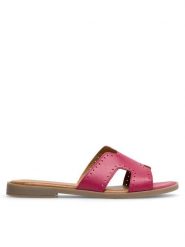 Lasocki Klapki WI16-FOXI-74 Różowy. Czerwone klapki Lasocki, bez wzorów, ze skóry, bez obcasa, bez zapięcia. Za 119.99 zł.