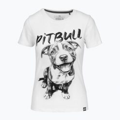 Koszulka damska Pitbull Puppy 2. Białe t-shirty sportowe PITBULL, s, bez wzorów, bez ramiączek. Za 64.99 zł.