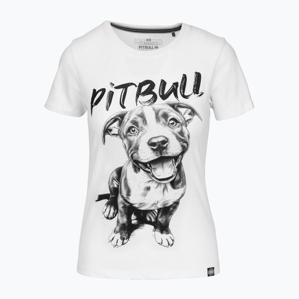 Koszulka damska Pitbull Puppy 2. Białe t-shirty sportowe PITBULL, l, bez wzorów, bez ramiączek. Za 59.99 zł.