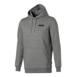 Puma Bluza Ess Fl 84722702. Szare bluzy Puma, l, bez wzorów, z materiału, bez ramiączek, z kapturem. Za 152.99 zł.