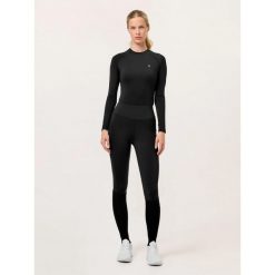 Damskie legginsy jeździeckie z pełną przyczepnością Equestrian Stockholm Jump Mo. Czarne legginsy EQUESTRIAN STOCKHOLM, bez wzorów. Za 432.50 zł.