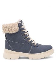 Go Soft Botki MIRIAM SWS6217-02 Granatowy. Niebieskie botki GO SOFT, bez wzorów, ze skóry, bez obcasa, na płaskiej podeszwie, bez zapięcia. Za 109.99 zł.