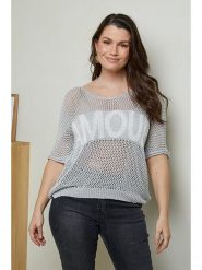 Curvy Lady Sweter w kolorze szarym rozmiar: 48/50. Szare swetry Curvy Lady, bez wzorów, z wiskozy, klasyczne, bez ramiączek. Za 114.98 zł.