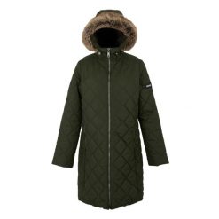 Parka Damska Ocieplana Fritha III. Zielone płaszcze Regatta, s, bez wzorów, sportowe, bez kaptura. Za 144.99 zł.