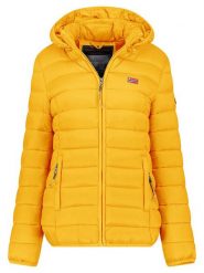 Geographical Norway Kurtka pikowana "Atikolor" w kolorze musztardowym rozmiar: XL. Żółte kurtki Geographical Norway, xl, bez wzorów, bez kaptura. Za 174.02 zł.