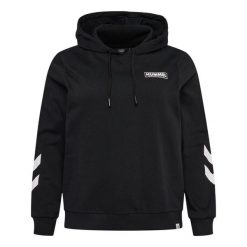 Bluza damska plus Hummel Legacy. Czarne bluzy bez kaptura Hummel, bez wzorów, bez kaptura, na fitness i siłownię. W wyprzedaży za 189.00 zł.