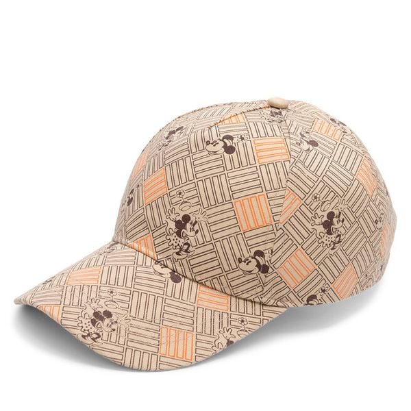 Czapka z daszkiem Disney 100. Brązowe czapki z daszkiem Disney 100, bez wzorów. Za 49.99 zł.