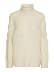 Pieces Sweter w kolorze kremowym rozmiar: XS. Brązowe swetry Pieces, xs, bez wzorów, z wełny, bez ramiączek. Za 43.99 zł.